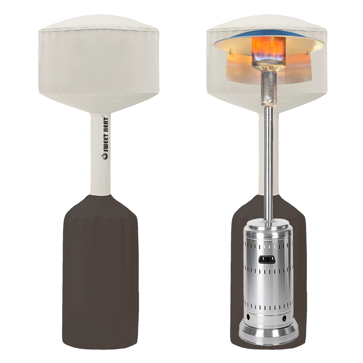 Sweet Heat Patio Heater Cover Beige TwoTone Sweet Heat